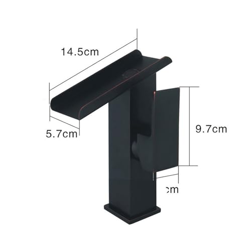 Robinet cascade retro ouvert pour éliminer les éclaboussures de vasque