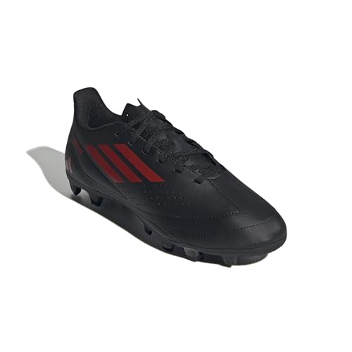 Image of ADIDAS Men's Deportivo III Flexible Ground Football Shoe (Core Black /Better Scarlet /Core Black)