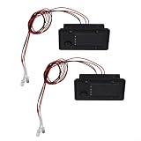 SiSinkal Lot de 2 lampes solaires de rechange avec ampoules LED blanc chaud pour lanternes de jardin, allées, décoration de chemin, capteur marche/arrêt automatique, faciles à installer et couvercles