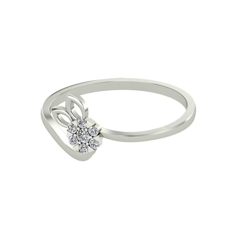 Image of DISHIS 14K Yellow /White /Rose Gold Diamond Flower Ring for Women
