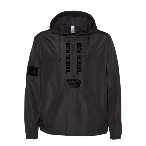 Wild 'N Out Black on Black New School Lightweight Windbreaker Jacket