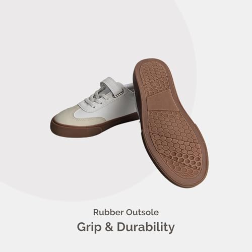 waddle wonder Boys Girls Low Top Slip on Strap Velcro Hook and Loop No-Tie Elastic Lace Casual School Walking Shoes Sneaker - Image 5