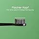 BOOMBRUSH 4x Bürstenkopf Schwarz - Soft - Superfeine, Weiche Borsten - Umweltfreundlich - Für Empfindliche Zähne
