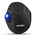 Produktbild perixx PERIPRO-801 Bluetooth 5.1 Trackball Maus, eingebauter 1,34 Zoll Trackball mit Zeigefunktion, schwarz