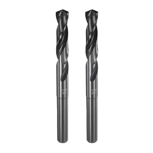 Foret hélicoïdal M35 pour acier, aluminium et bois, mèche de 43,2 mm à tige ronde uxcell