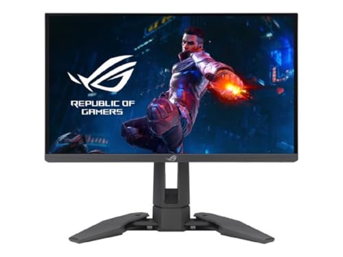 ASUS ROG Swift PG248QP - 24.1 Zoll Full HD Gaming Monitor - 540 Hz, 0.2ms GtG, G-Sync, Reflex, ULMB2, Aura-Sync, HDR 400 - Esports-TN Panel, 16:9, 1920x1080, DP 1.4 DSC, HDMI, USB-Hub, ergonomisch