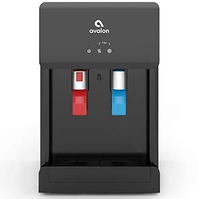 Avalon B8BLK Countertop Touchless Bottleless Water Cooler-2 Stage Water Filters and Installation Kit Included, NSF Certified, UL Approved, Black