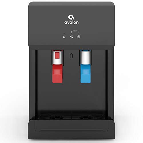 Avalon B8BLK Countertop Touchless Bottleless Water Cooler-2 Stage Water Filters and Installation Kit Included, NSF Certified, UL Approved, Black by Avalon - Used condition - US$146.19