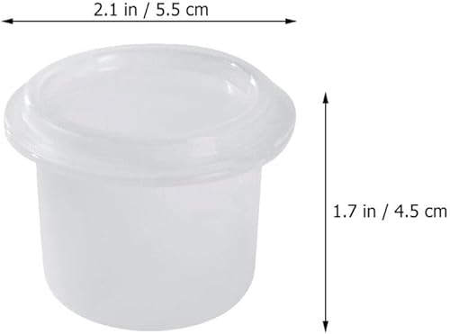 Miniatura 5 de Kichvoe 6 unidades de cubo de hielo de plástico para hacer hielo, moldes de hielo afeitado reutilizables, recipientes de hielo, máquina de cono de