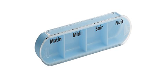 VANLO Pillendoos "Tower" 7 dagen met 4 vakken per dag, pillendoos, tablettendoos, weekdoseerder, medicijnbox in Frans - Image 5