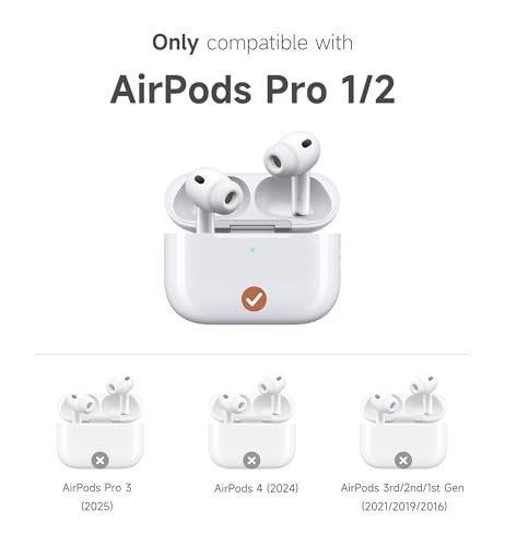 Image of SURITCH for AirPods Pro 2 / Pro Case, Magnetic Lock Bumper Cases Compatible with Airpods Pro 2nd / 1st Generation, Rugged Protective Cover with Stylish Hanging Lanyard Cases for Women Men, Green