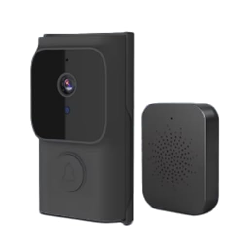 Juqoyue Tuya APP Kostenloser Cloud-Speicher WiFi-Türklingel Geringer Verbrauch Visueller Türspion Video Eye Night PIR Sicherheitstürspion,A