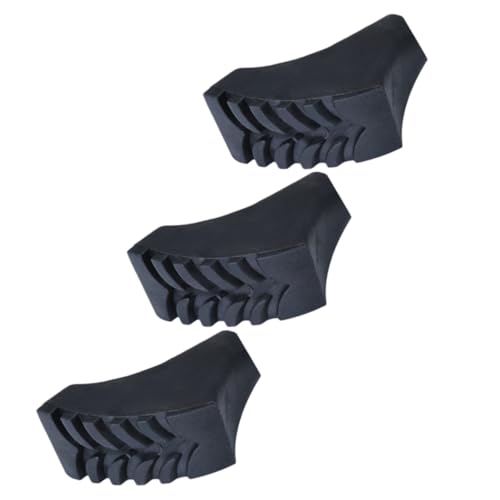 HANABASS 3Pcs Outdoor Skid Stick Tip Covers for Hiking Sticks Durable Protection for Trekking Poles Suitable for Section Alpenstocks