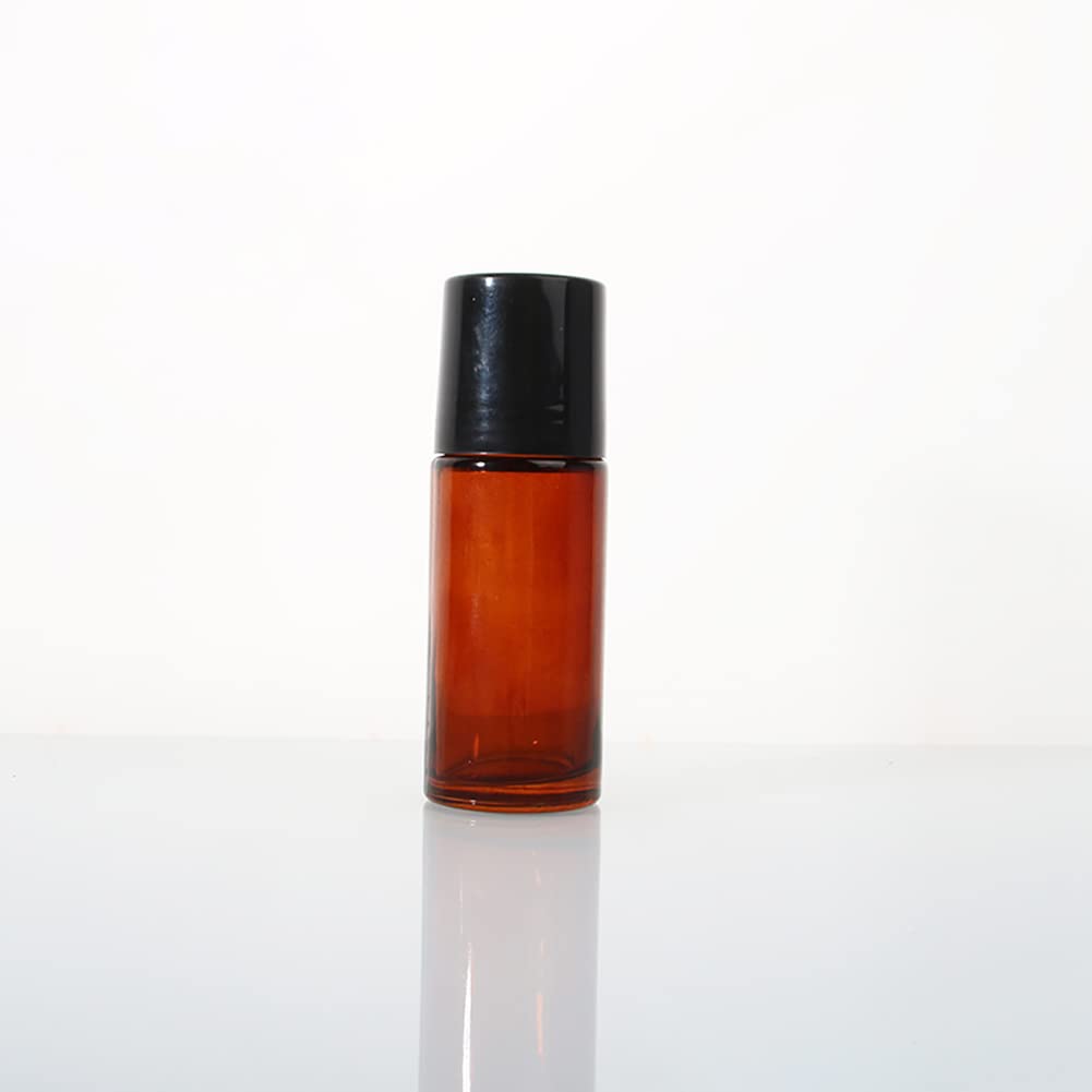 2 X Braune Glasflaschen 50 Ml Mit Rollerball – Für ätherische Öle, Duftmischungen & DIY-Kosmetik