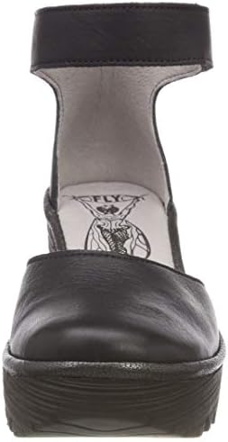 Fly London Women's Ankle Strap Wedges, Blue Navy Black, 7.5 | Image 1