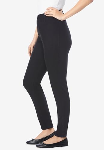 Woman Within Plus Size Petite Fineline Denim Jegging3