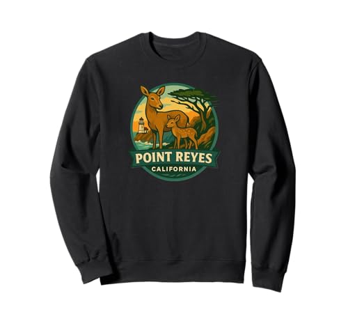 Point Reyes California Doe and Fawn Family Lighthouse �o�b�W �g���[�i�[