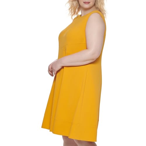Image of Tommy Hilfiger Womens Solid Fit and Flare