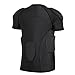 TUOY Men's Padded Compression Shirt Protective Shirt Rib Chest Protector for Football Paintball Baseball