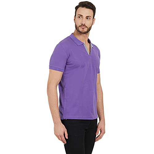Image of Status Quo Men's Polo T-Shirt | Rich Cotton Blend | Slim Fit | All Day Comfort | Contrast Inner Placket | Polo Collar
