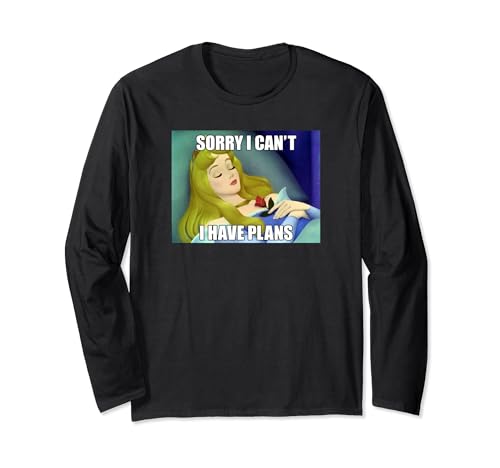 T-shirt Disney Aurore manches longues contre le manque d'inspiration stylée pour rester tranquillement chez soi