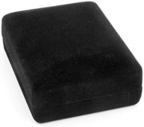 Pendant/Earring Box Black Flocked