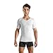 Rounderbum Men’s Compression Tech T-Shirt – White, Small – Seamless Compression Undershirt for Posture, Core Support & Slimming, Invisible Under Clothing, 4 Colors