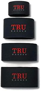 Miniatura 5 de TRU BARBER Bandas de cortapelos 4 piezas, manga cortaúñas para barberos, manga cortaúñas para herramientas de barbero, antideslizante, resistente al