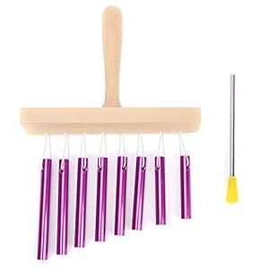 8-Tone Chimes, Wind Chimes Percussie Instrumenten Aluminium voor Peuterspeeltjes voor Kinderen (Paars)