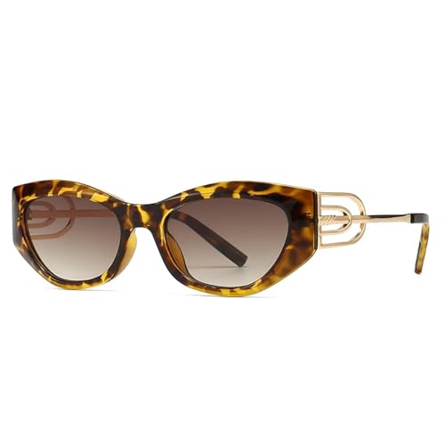 Lunettes de soleil œil de chat angulaires protection et branches rétro