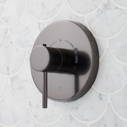 Signature Hardware 953773 Lexia Thermostatic Valve Trim Only - Less Rough-In Valve - Gunmetal