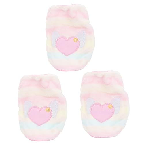 Costume de chien 3 pièces rose extensible : ajustement parfait pour petits animaux