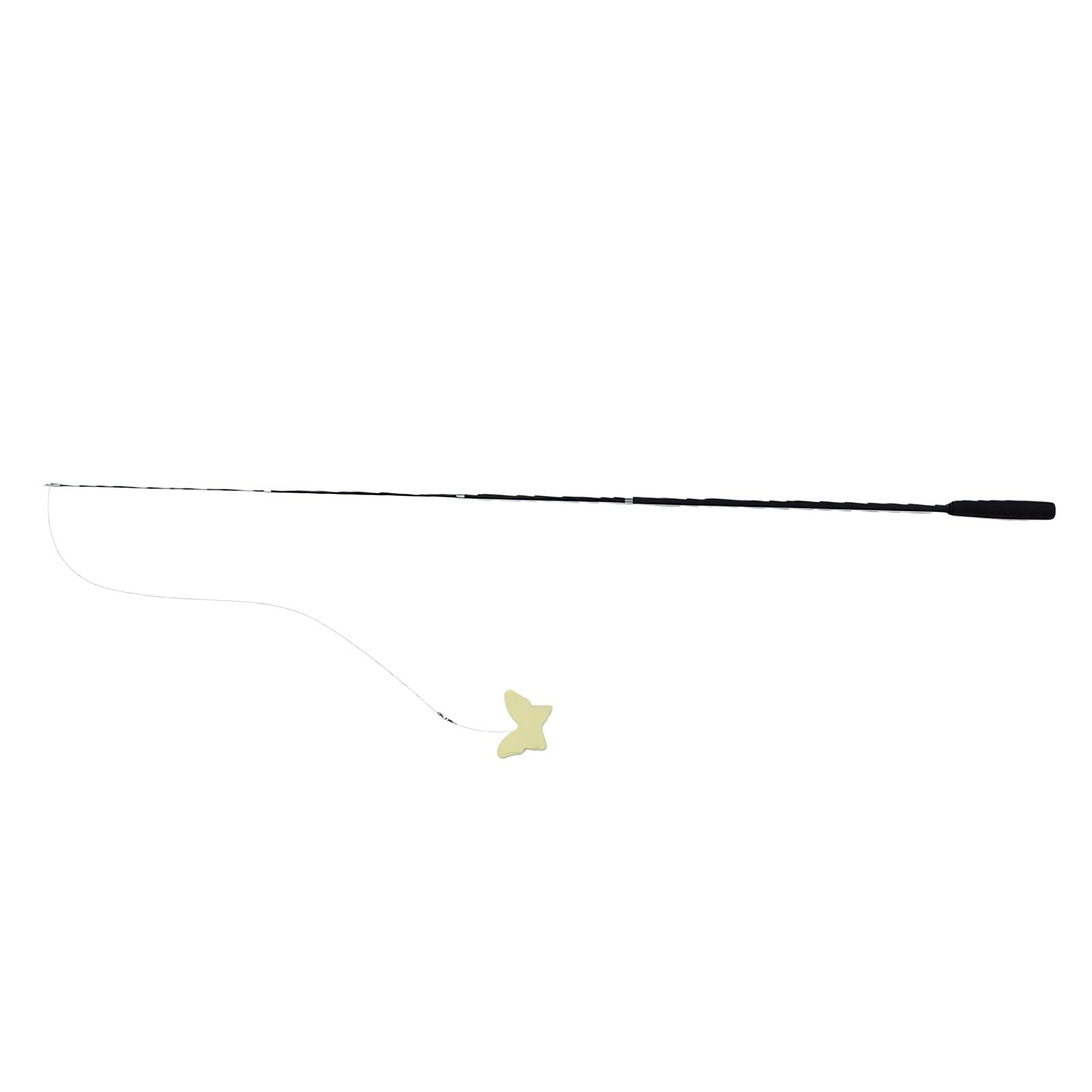 Bacchetta Teaser a Farfalla Regolabile Giocattolo da Esterno per Bambini Canna da Pesca a Farfalla Interattiva Leggera 212g