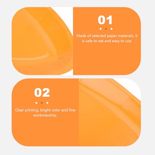 Platos de papel desechables con forma de zanahoria GALPADA para pastel y postres 4