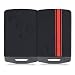 kwmobile Accessoire clé de Voiture Compatible avec Renault 4-Bouton (Keyless Go Uniquement) - Coque de Protection étui Souple en Silicone - Rouge-Noir