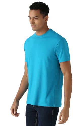 Image of Peter England Men's Cotton Regular Fit Crew Round Neck Tshirt
