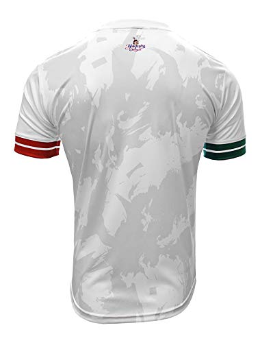Jersey Mexico Yaquis de Obregon 100% Polyester Blanco/Gris Made in Mexico miniatura 3