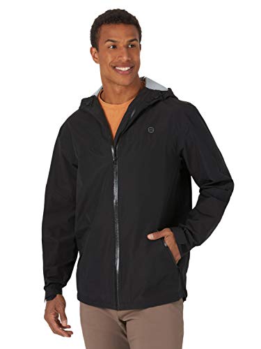 ATG by Wrangler Men's Rain Jacket, Black, X-Large