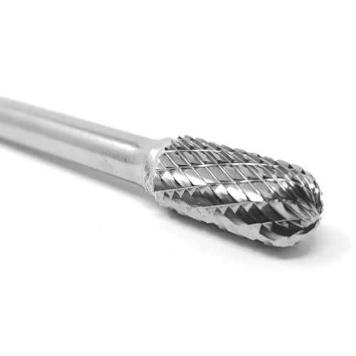 Fresa de carburo sólido SC-3L6 3/8" x 3/4" con vástago de acero 6" miniatura 2