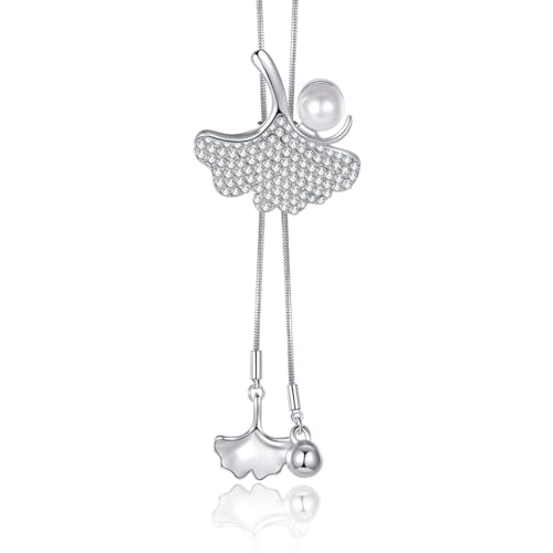 Bijoux ginkgo collier pendentif pour sublimer vos pulls longs en automne et hiver