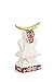 Elena Salmistraro Alessi Cow ESA05 4 - Ox Figurine for Nativity Scene in Porcelain with Hand Applied Decals and 24 Carat Gold Details, Multicolored