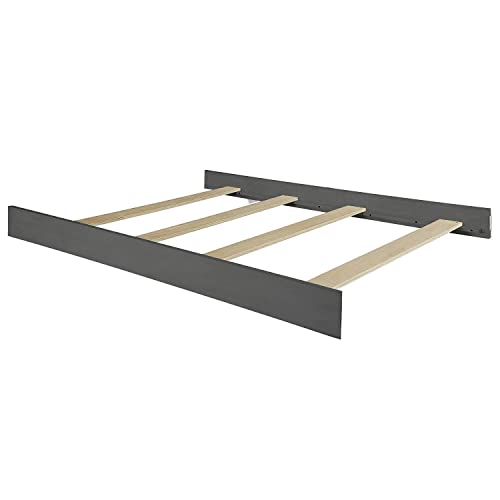 Image of Full-Size Conversion Kit Bed Rails for Oxford, Soho, Ozlo & Avalon Baby Convertible Cribs - Solid Wood - Toddler & Adult Rail for Full-Size Bed - Nursery & Baby Furniture (Midnight Slate Hook-On Kit)