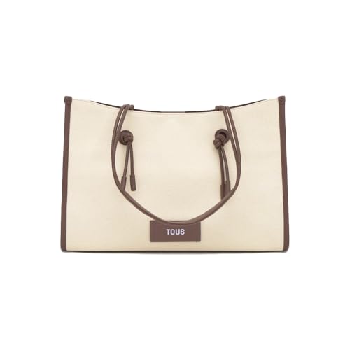 Sac Shopper Jacquard Beige TOUS grand format cabas été 2002439901