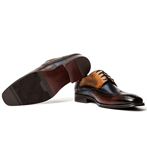 Men's Dress Oxfords Shoes Laces Up for Mens Business Formal Wedding Comfortable Shoes4