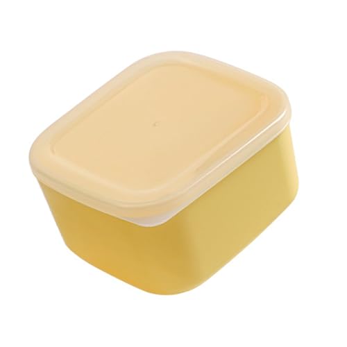 Dioche Contenedor para Queso, Recipiente para Queso en Rodajas, Caja de Almacenamiento de Plástico Hermética para Rebanadas de, Frutas y Verduras con Tapa (Pequeño: Aprox. 17,6x16,2x6,5