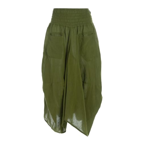 Vishes - Knöchel-Langer Luftiger Damen Sommer-Rock Einfarbig...