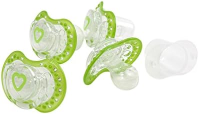 Haberman Lovi Soother (3-6 Months, Pack of 4, Green)