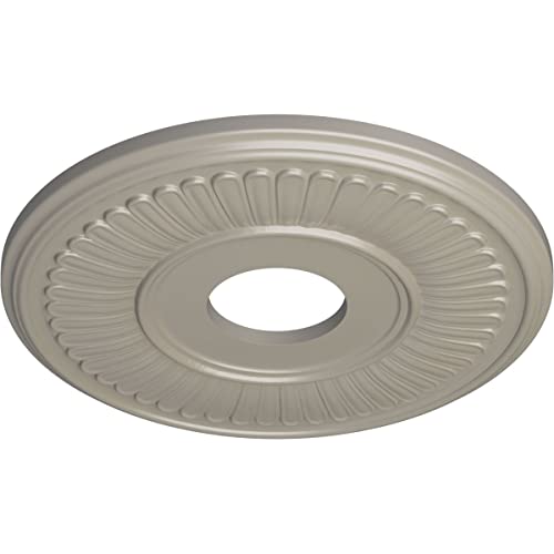 Image of Ekena Millwork Berkshire Ceiling Medallion, Pearl White