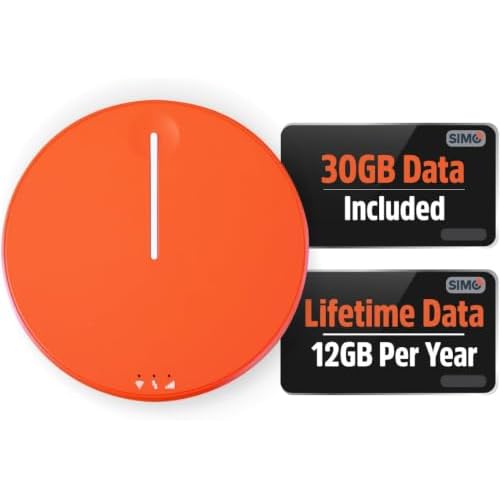 SIMO Solis Hero 4G LTE Portable Mobile Hotspot WiFi Power Bank for Travel in 140+ Countries, No SIM Card or Contract, Multi-Carrier Network, 10 Devices, 1GB/Month Lifetime + 30GB Global Data