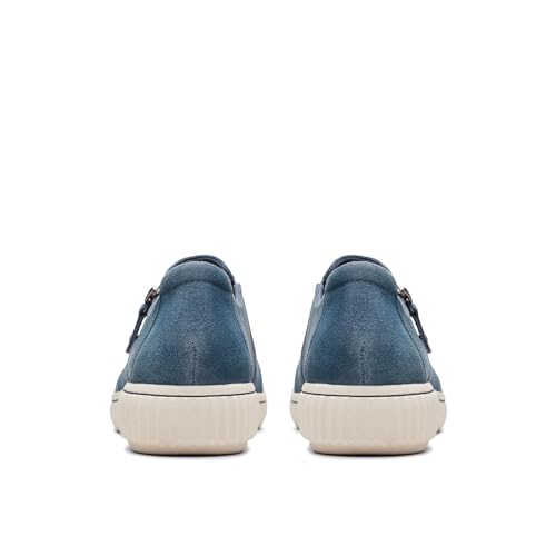 Clarks Collection Women's Caroline Grace Oxford, Blue Suede, 9 Medium US - image 3